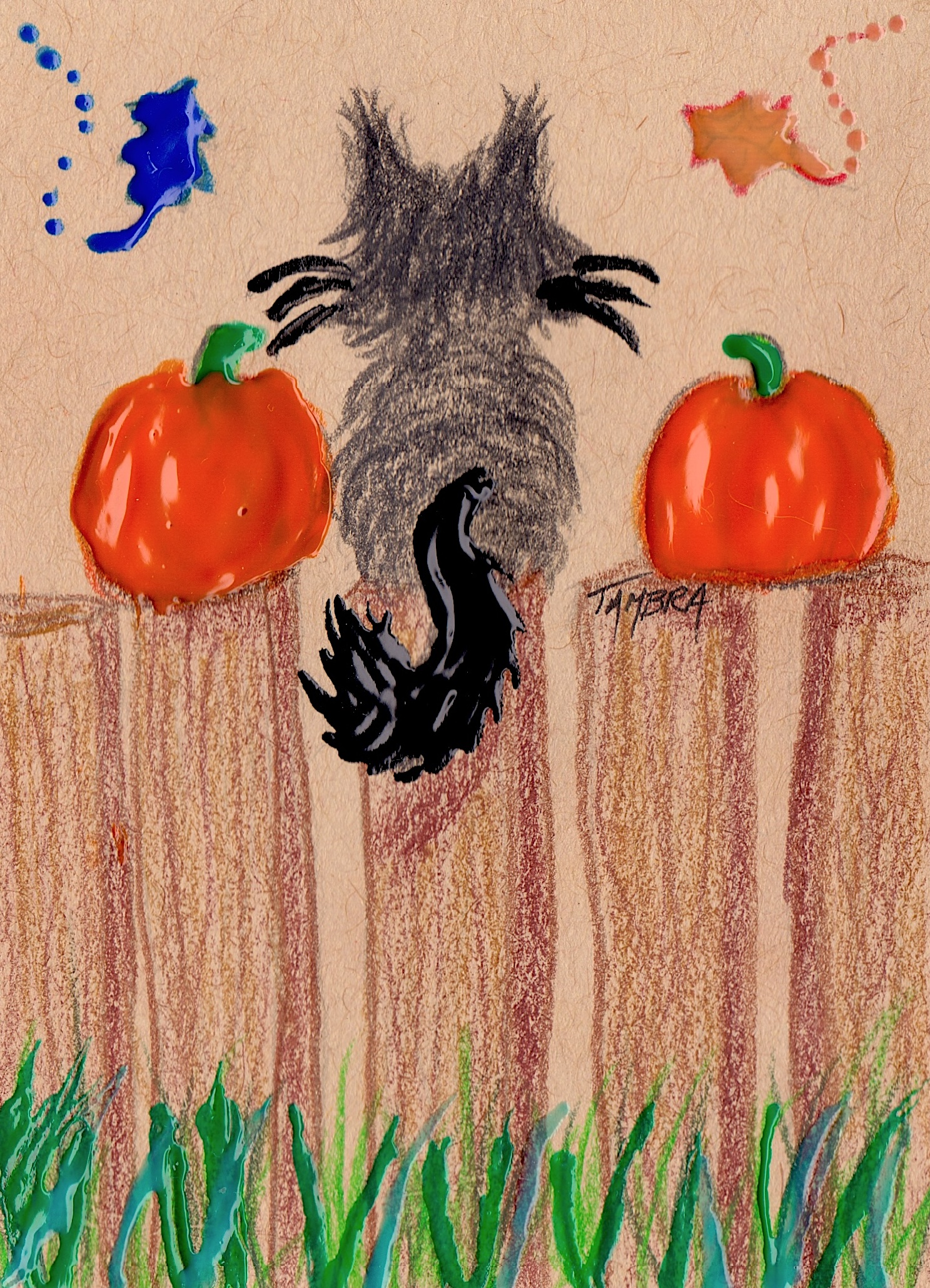 Autumn Black Cat