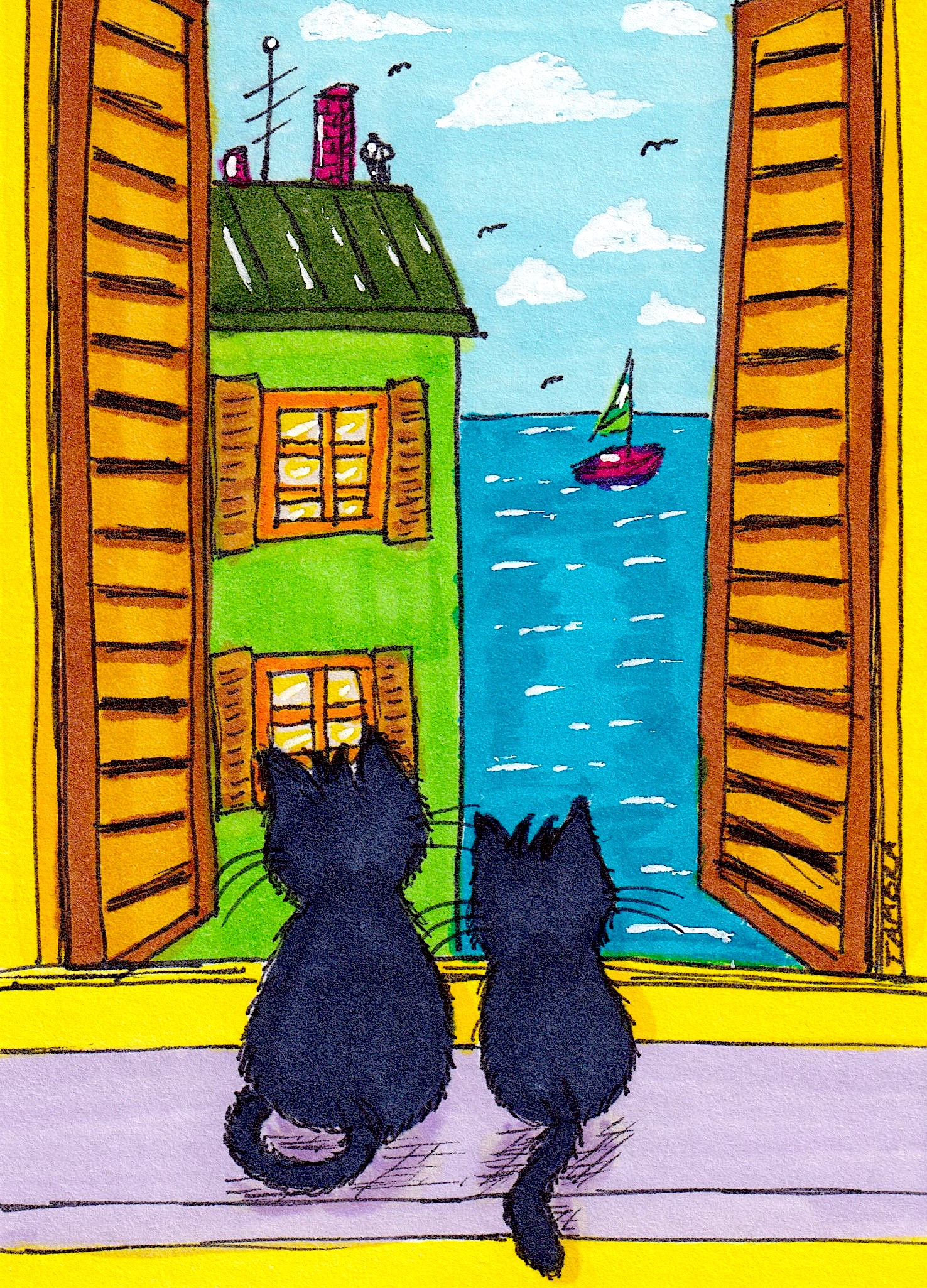 Window Cats #1
