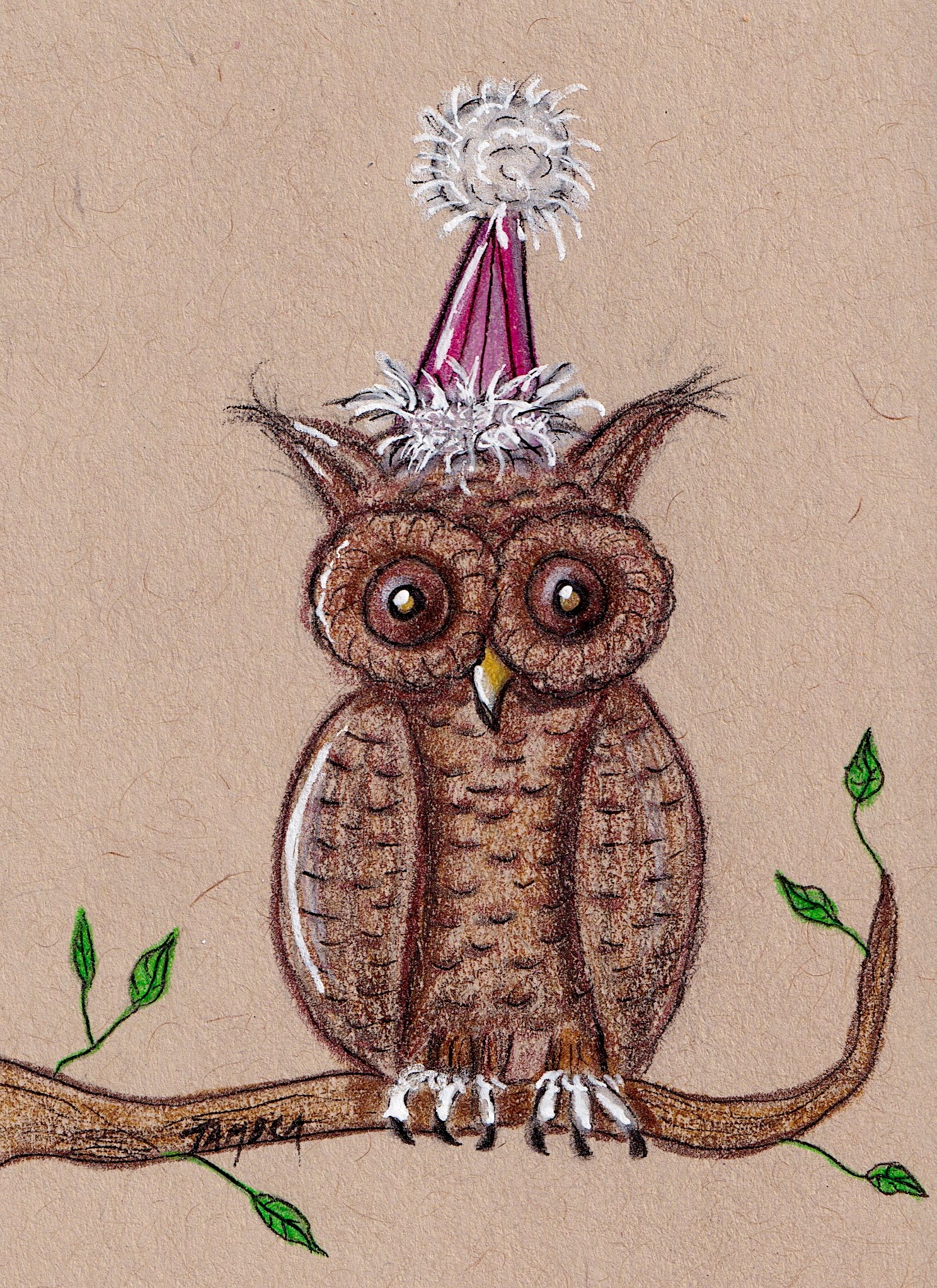 Owl Party Hat