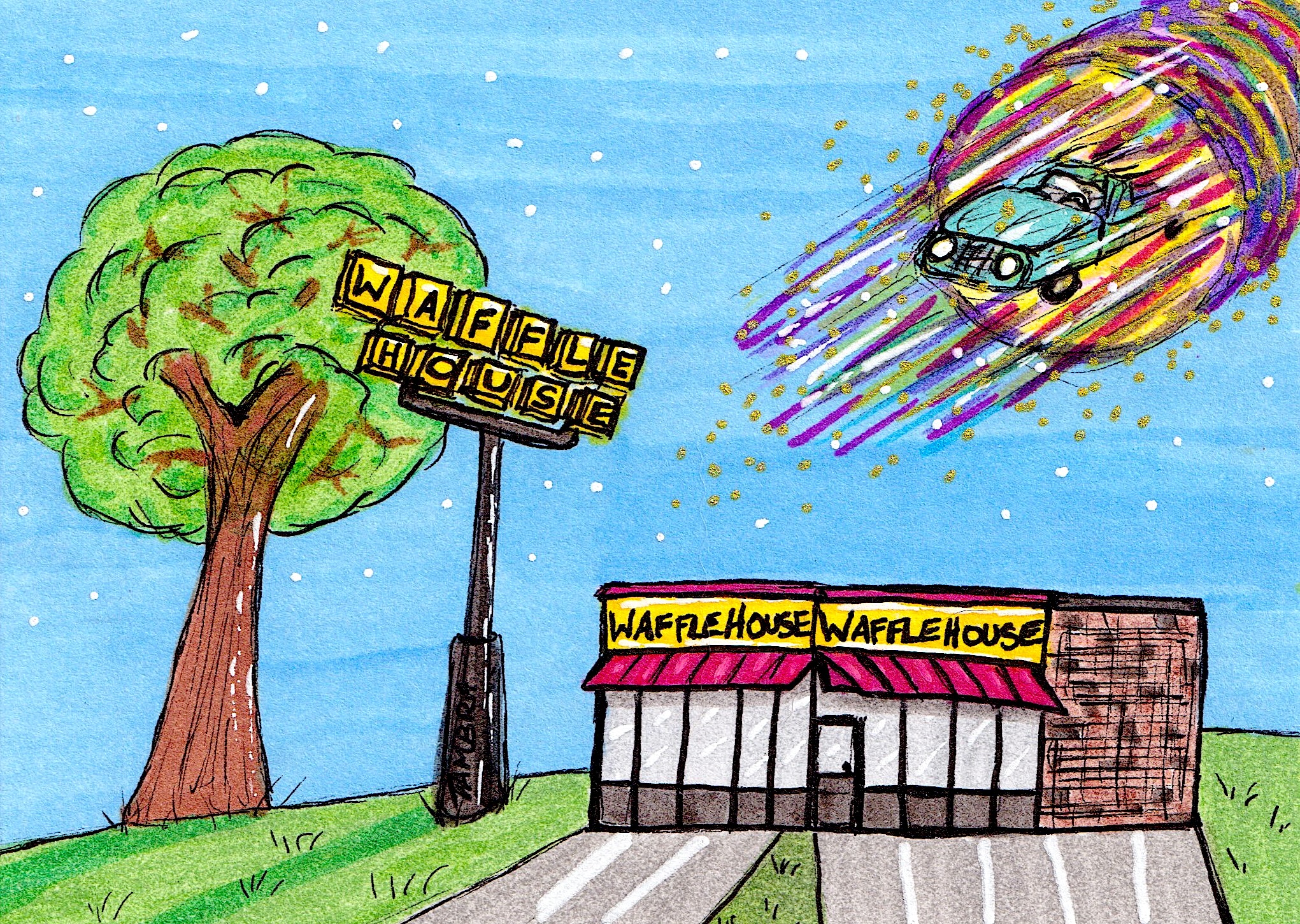 Waffle House Teleportation